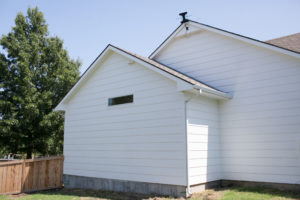 Master bath addition exterior