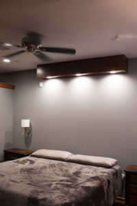 custom lighting master suite