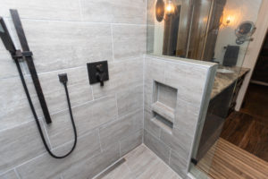 custom shower niche